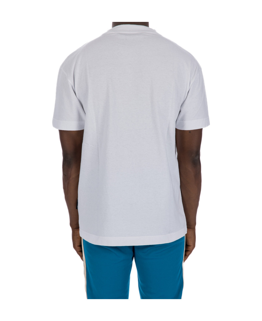 Palm Angels Palm Tree-print Cotton T-shirt In White