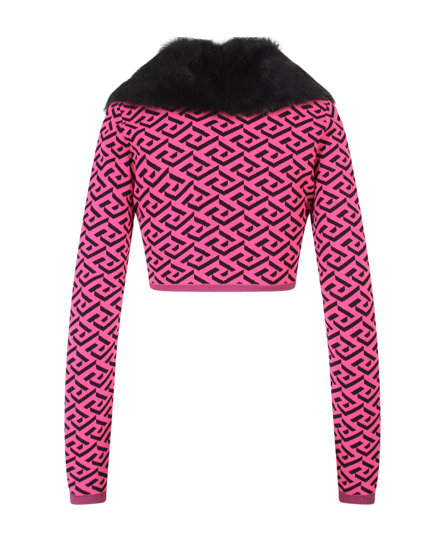 Versace Knitted Sweater In Pink
