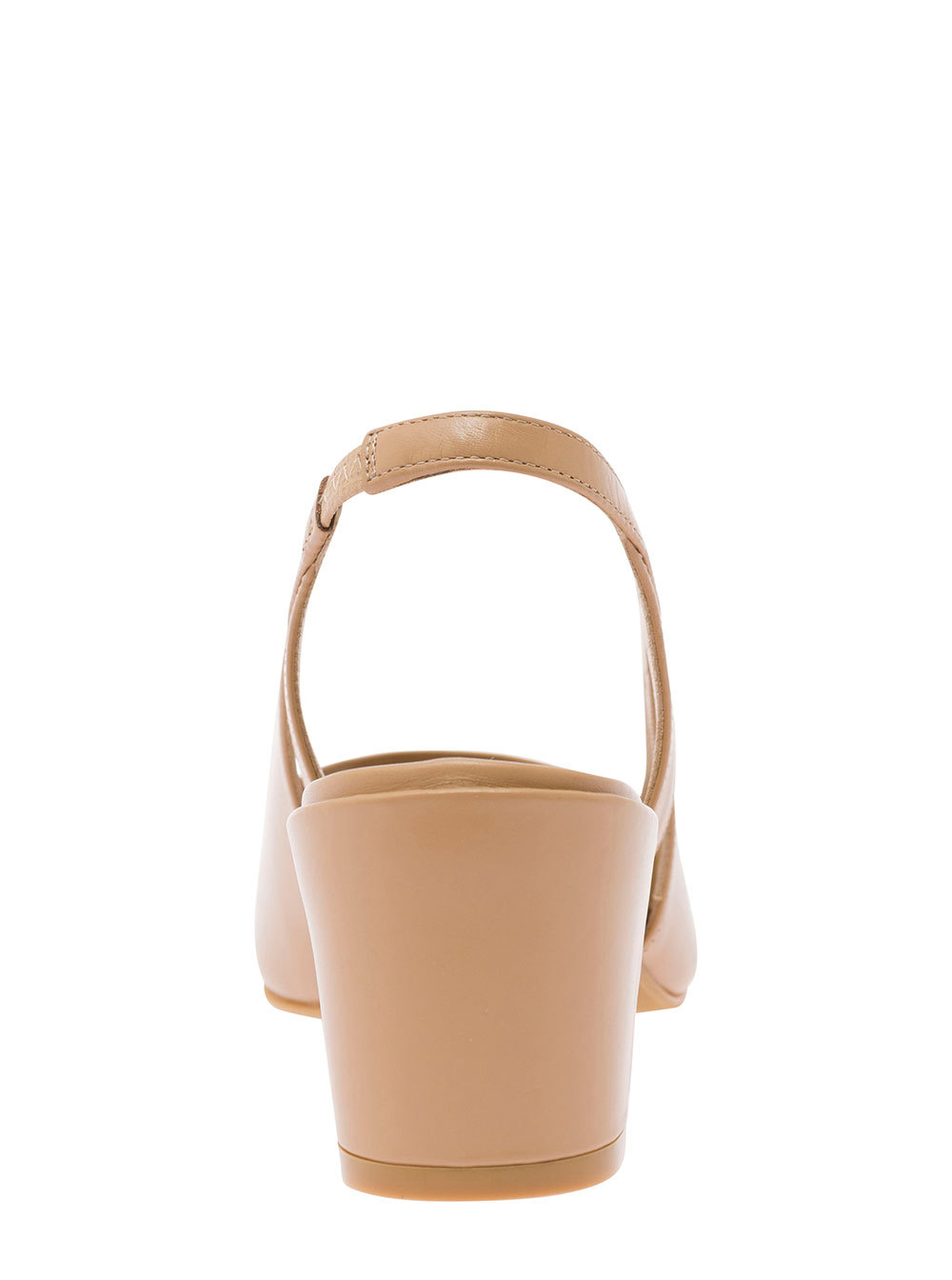 Stuart Weitzman Beige Slingback With Contrasting Toe In Nude