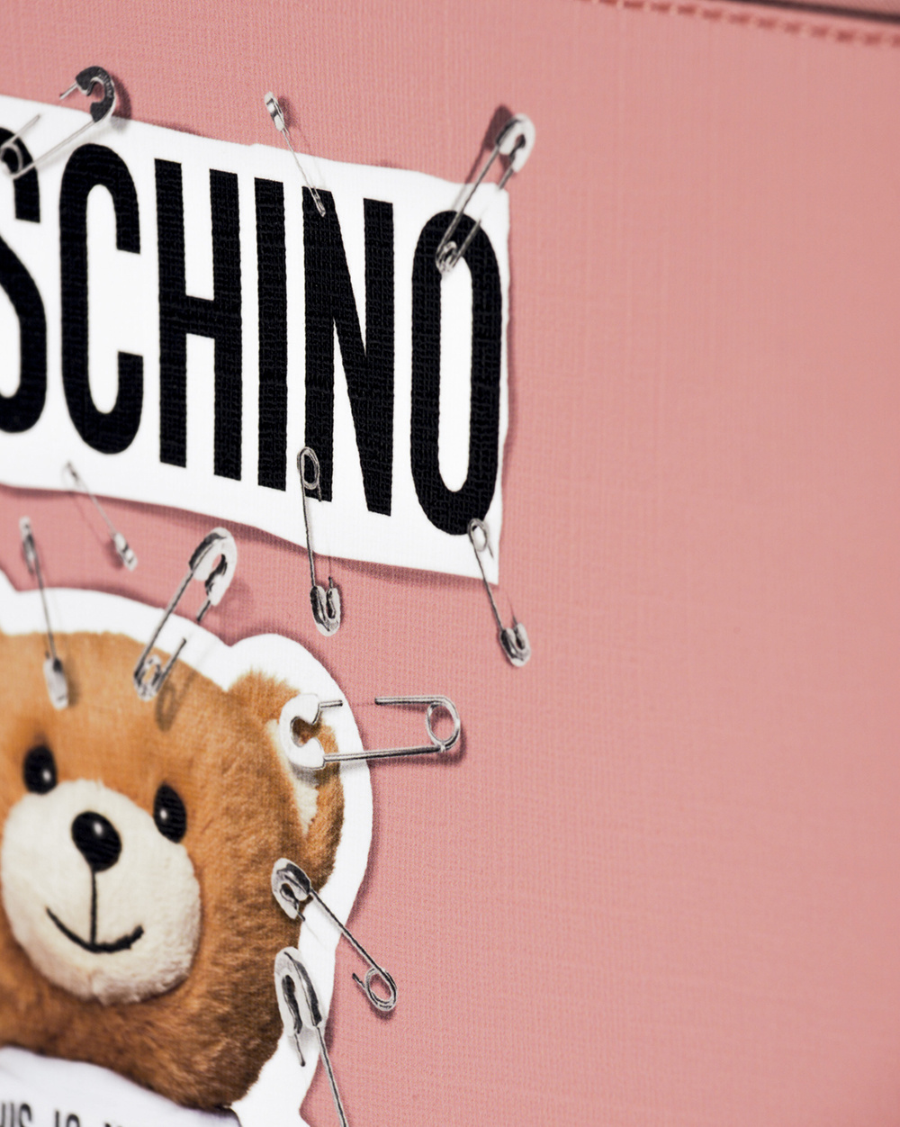 Moschino Logo Handbag In Nude