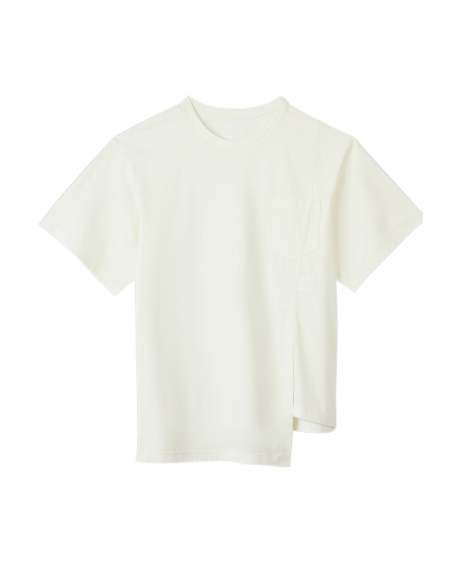 Y-3 X Adidas Asymmetric T-shirt In White