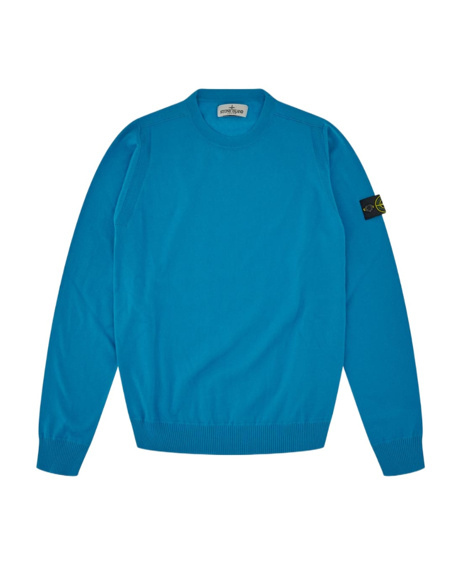 Stone Island Compass-motif Cotton Sweatshirt In Green