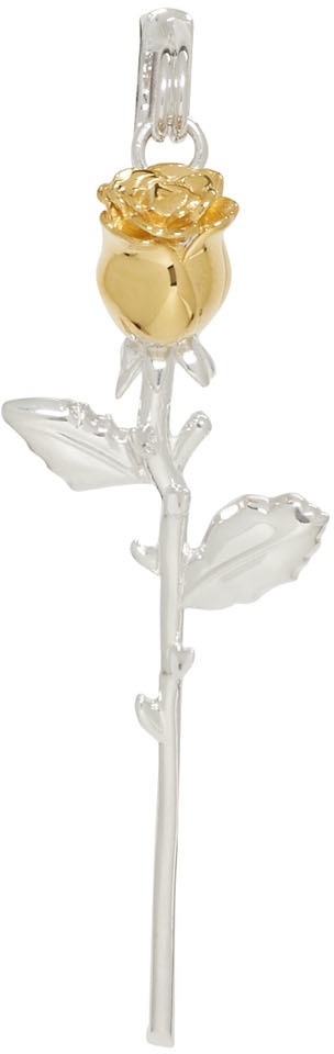 Ambush Rose Hanging Earrings In White
