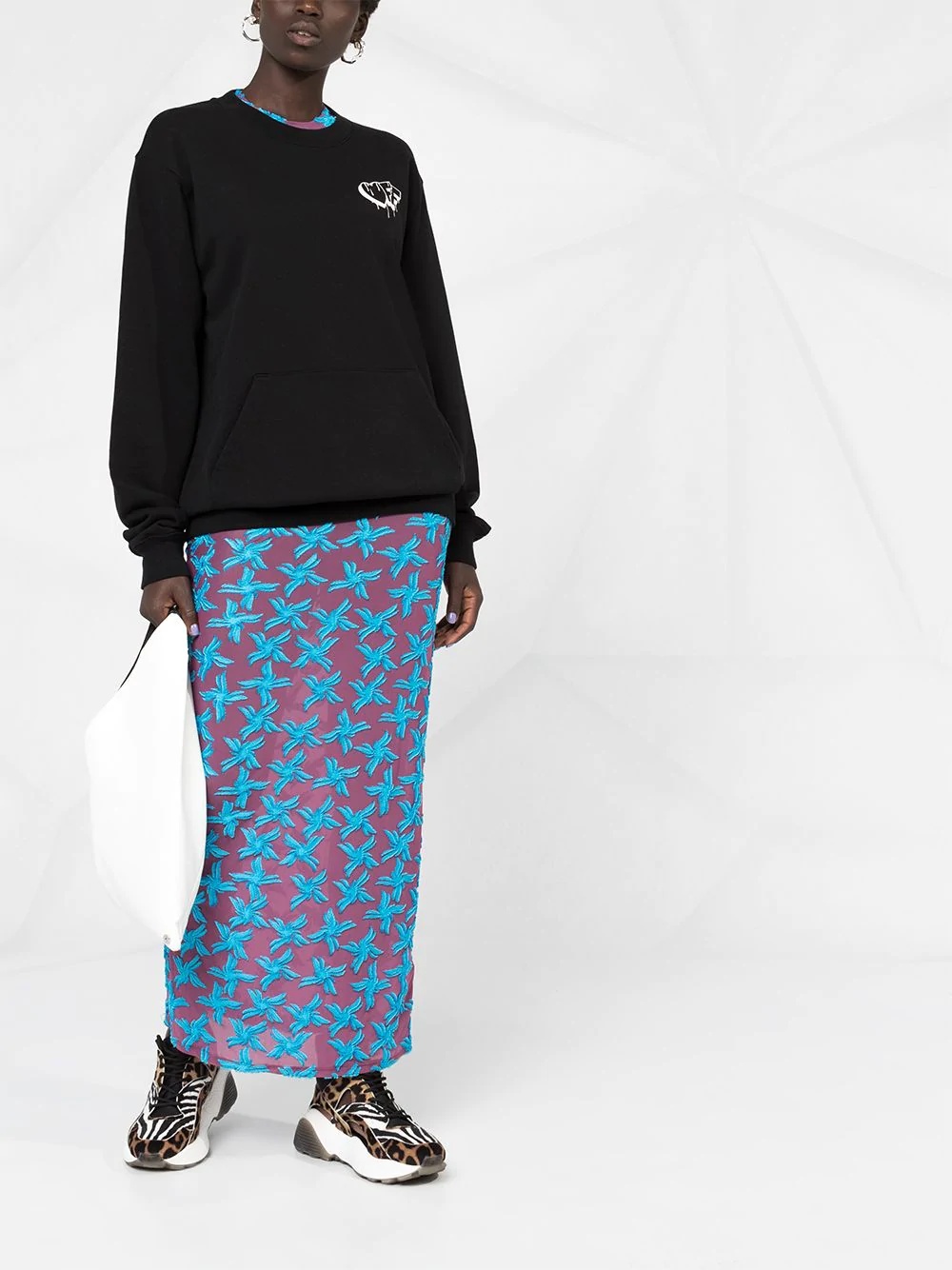 Off-white Graffiti Logo Sweatshirt In Black