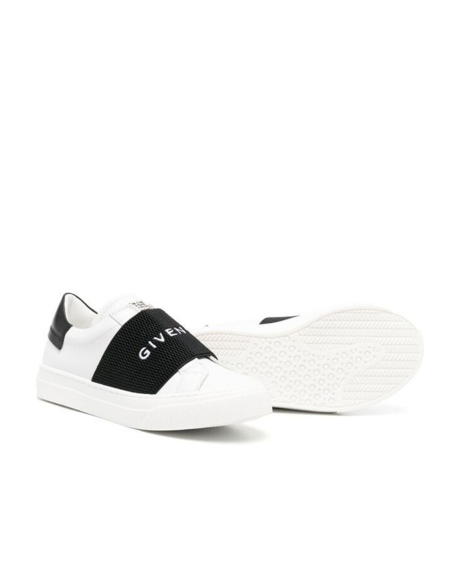 Givenchy Logo-strap Slip-on Sneakers In Black