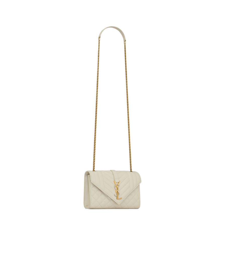 Saint Laurent Small Envelope Shoulder Bag In Nude