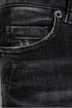 Dsquared2 Belt Loop Jeans In Black