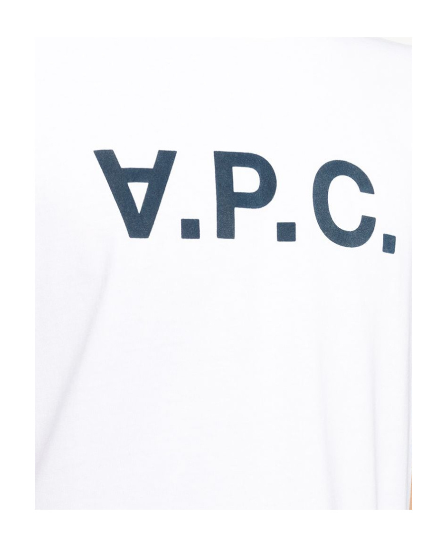 Apc Logo Print T-shirt In White