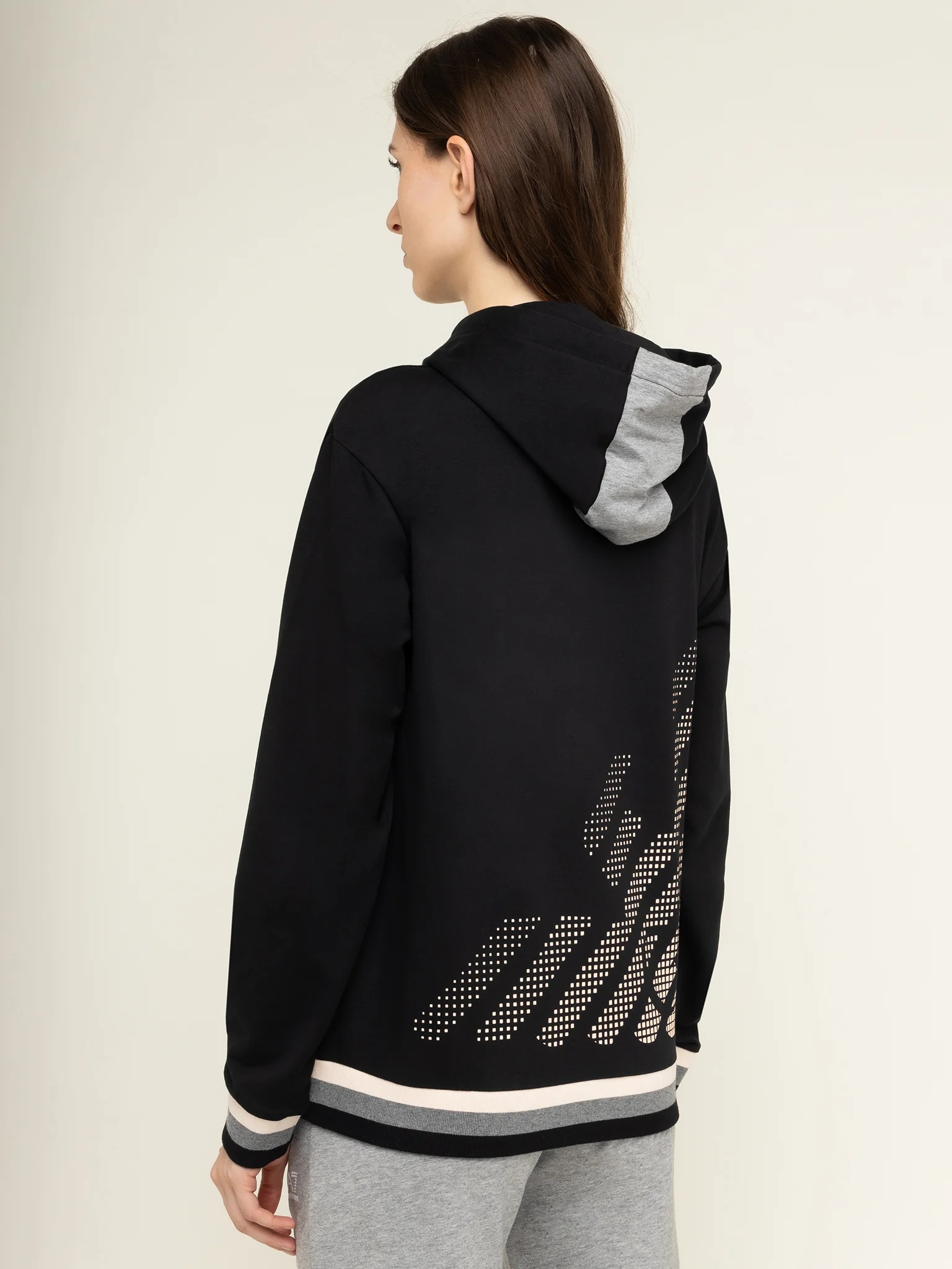 EA7 LOGO HOODED SWEATER 