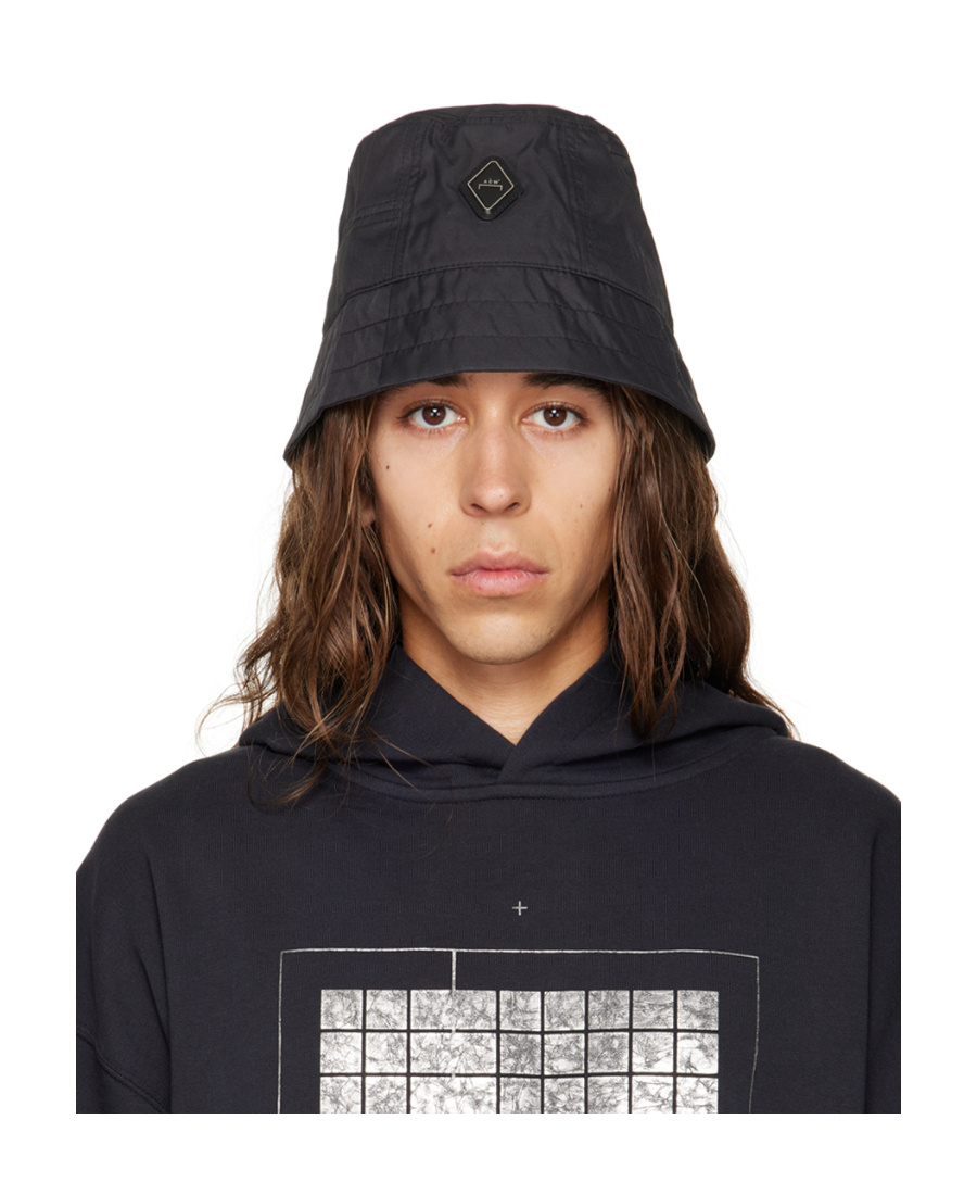 A-cold-wall* Logo-plaque Bucket Hat In Black