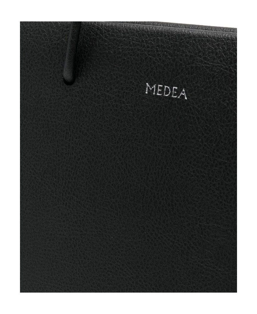 Medea Logo-lettering Tote Bag In Black