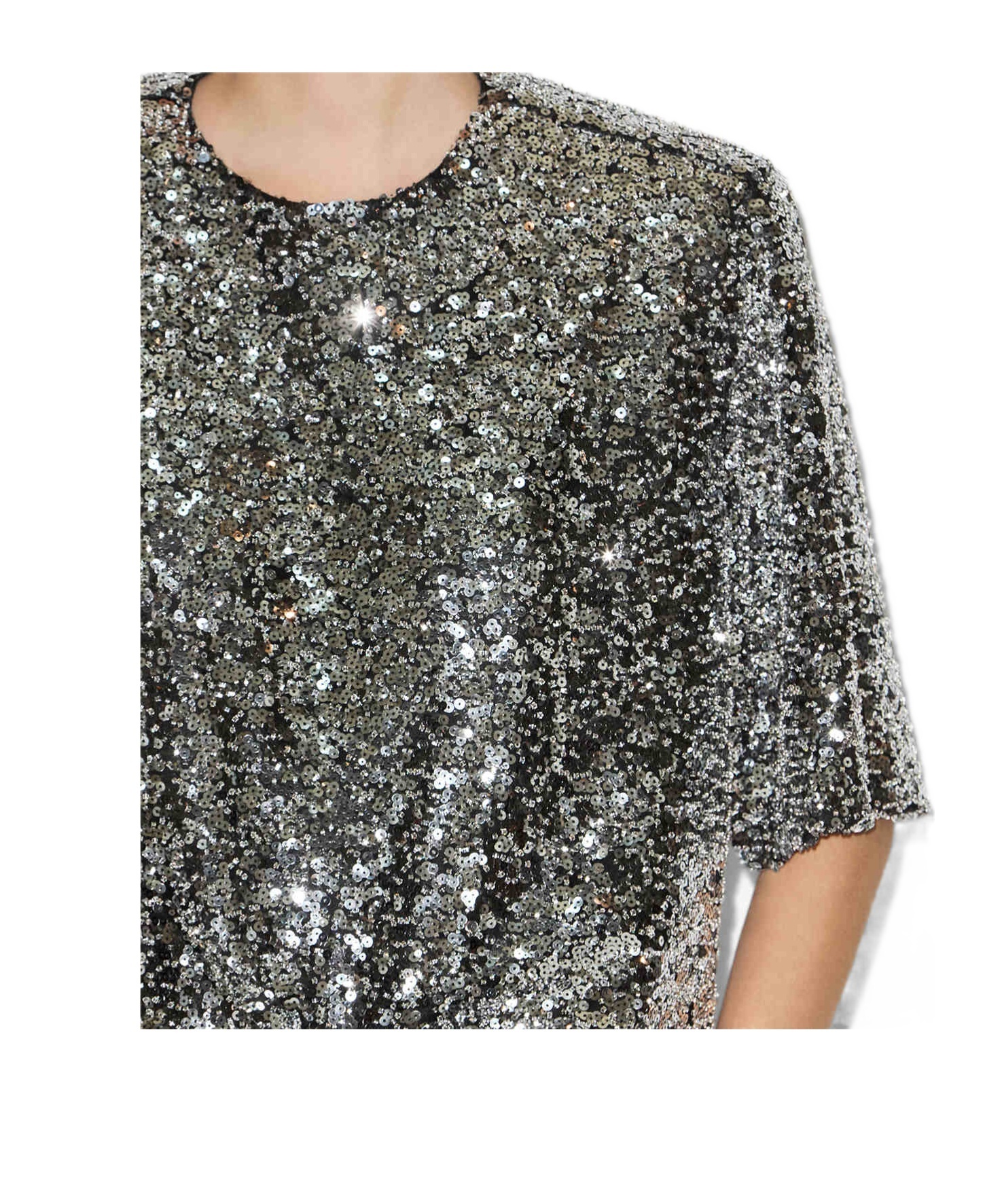 Isabel Marant Helga Sequin Embellished Sweater In Metallic