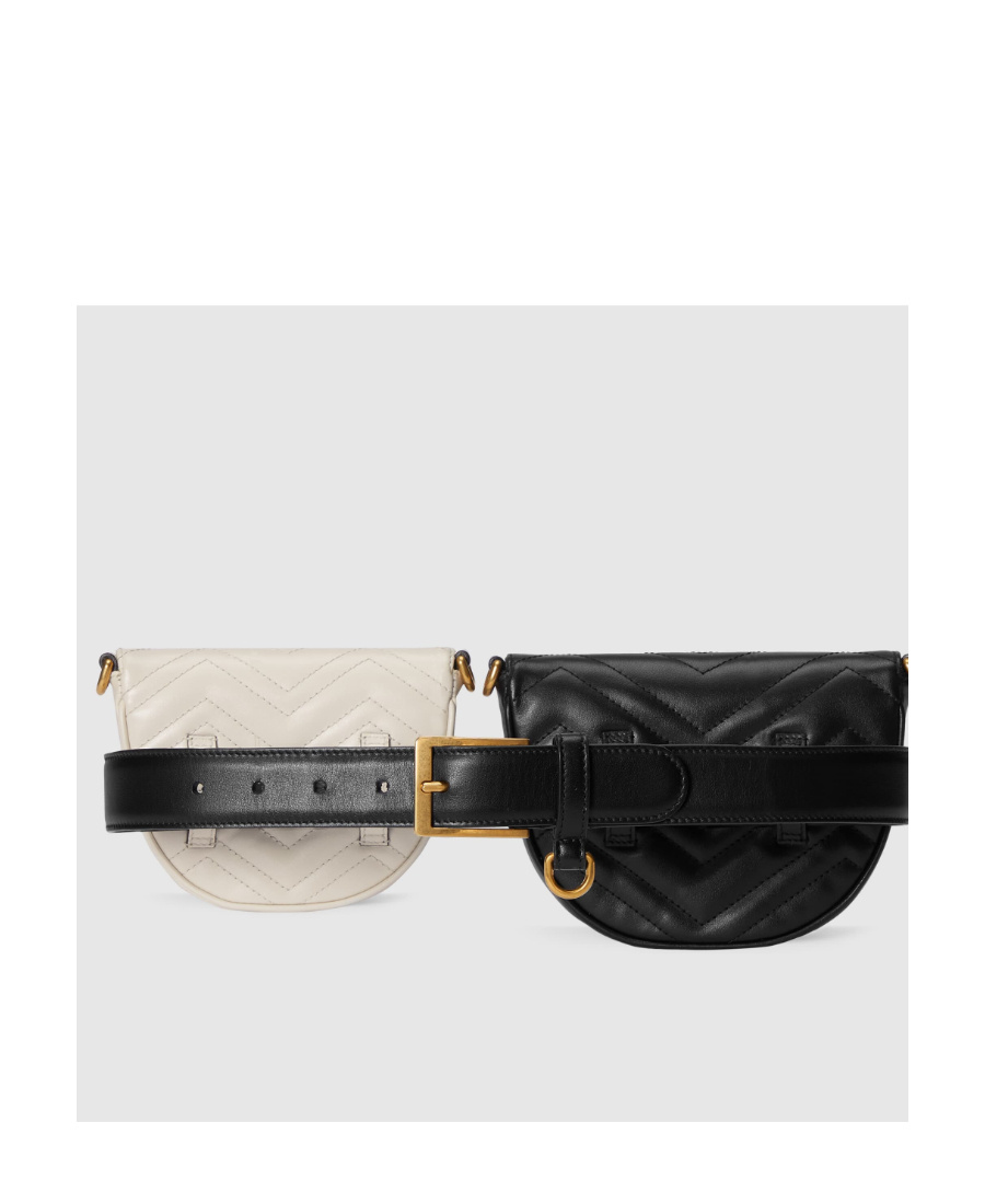 GUCCI DOUBLE G QUILTED BELT BAG
