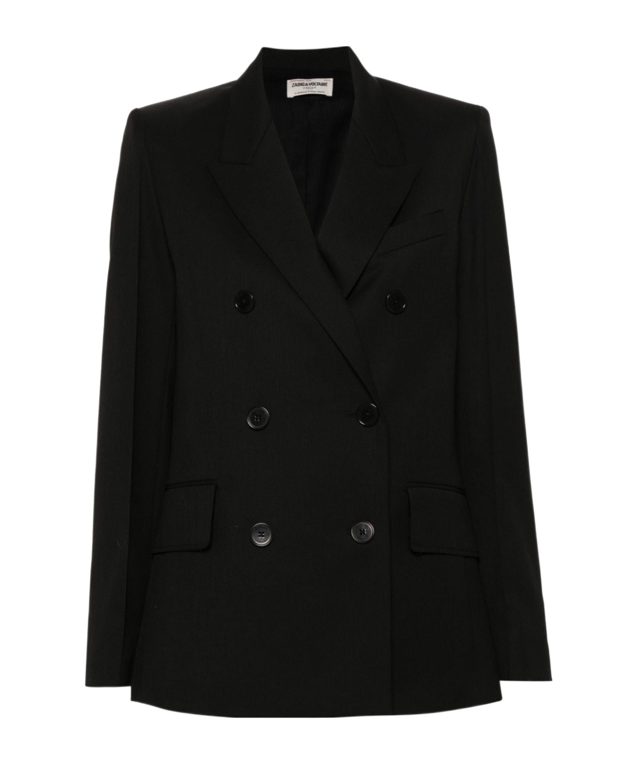 Zadig & Voltaire Double-breasted Blazer In Black