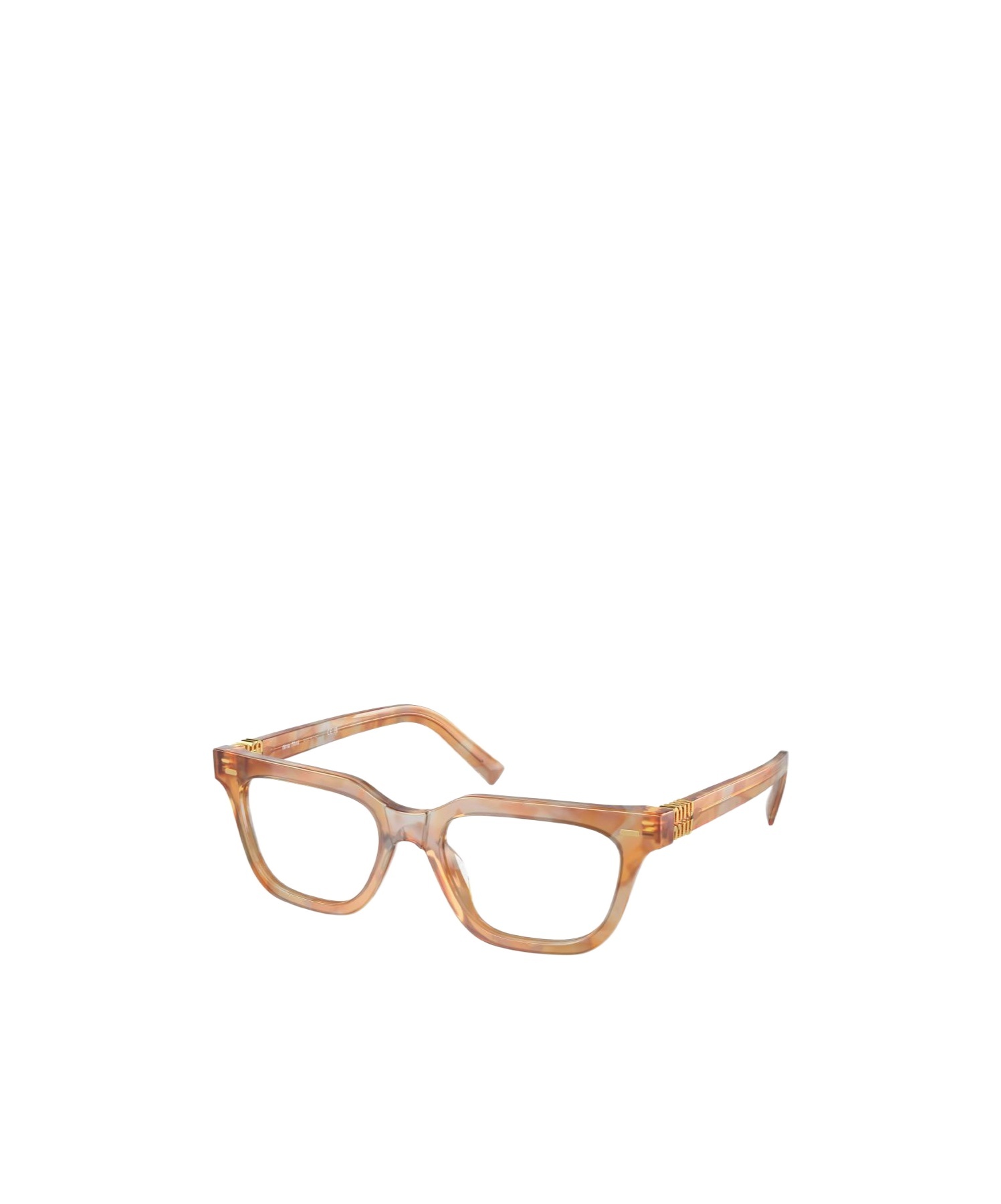 Miu Miu Logo Flat Mirror In Brown