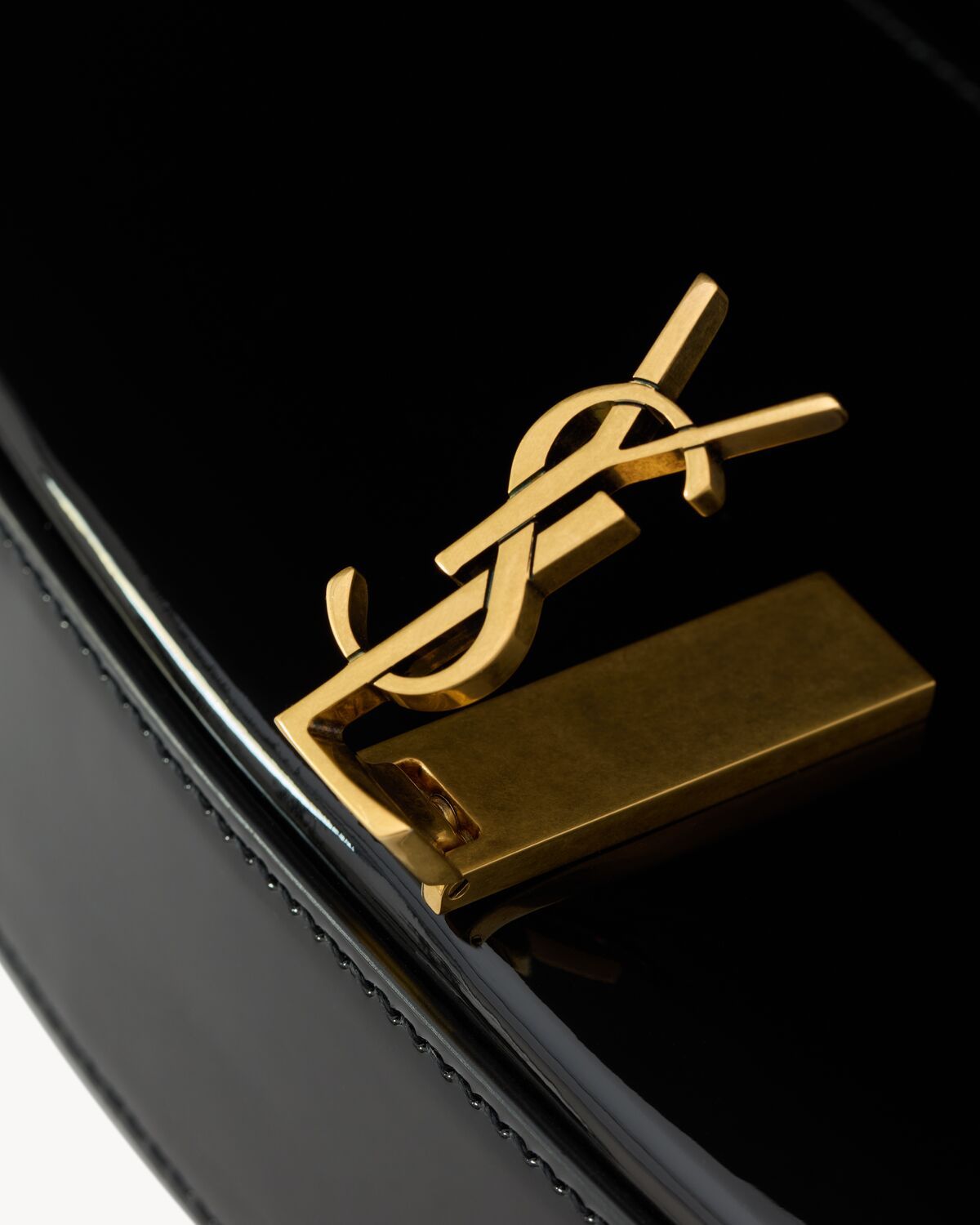 Saint Laurent Voltaire Mini Smooth Leather Shoulder Bag In Black