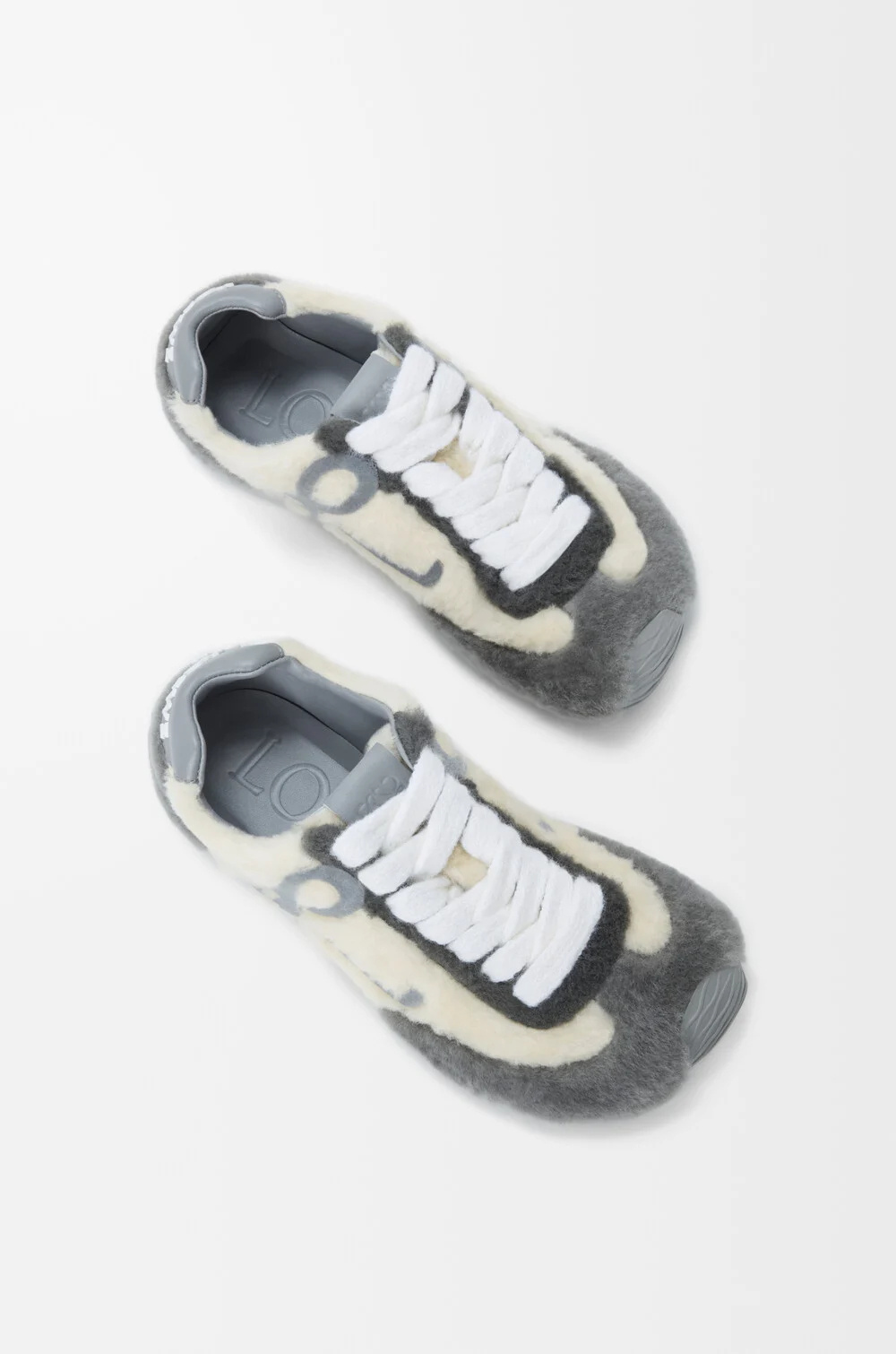 Loewe Lace-up Sneakers In Gray