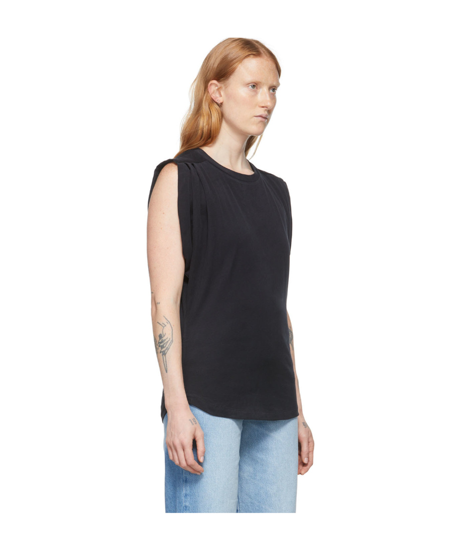 Isabel Marant Round-necked Vest In Black