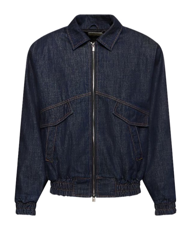 Magda Butrym Lapel Long-sleeved Denim Coat