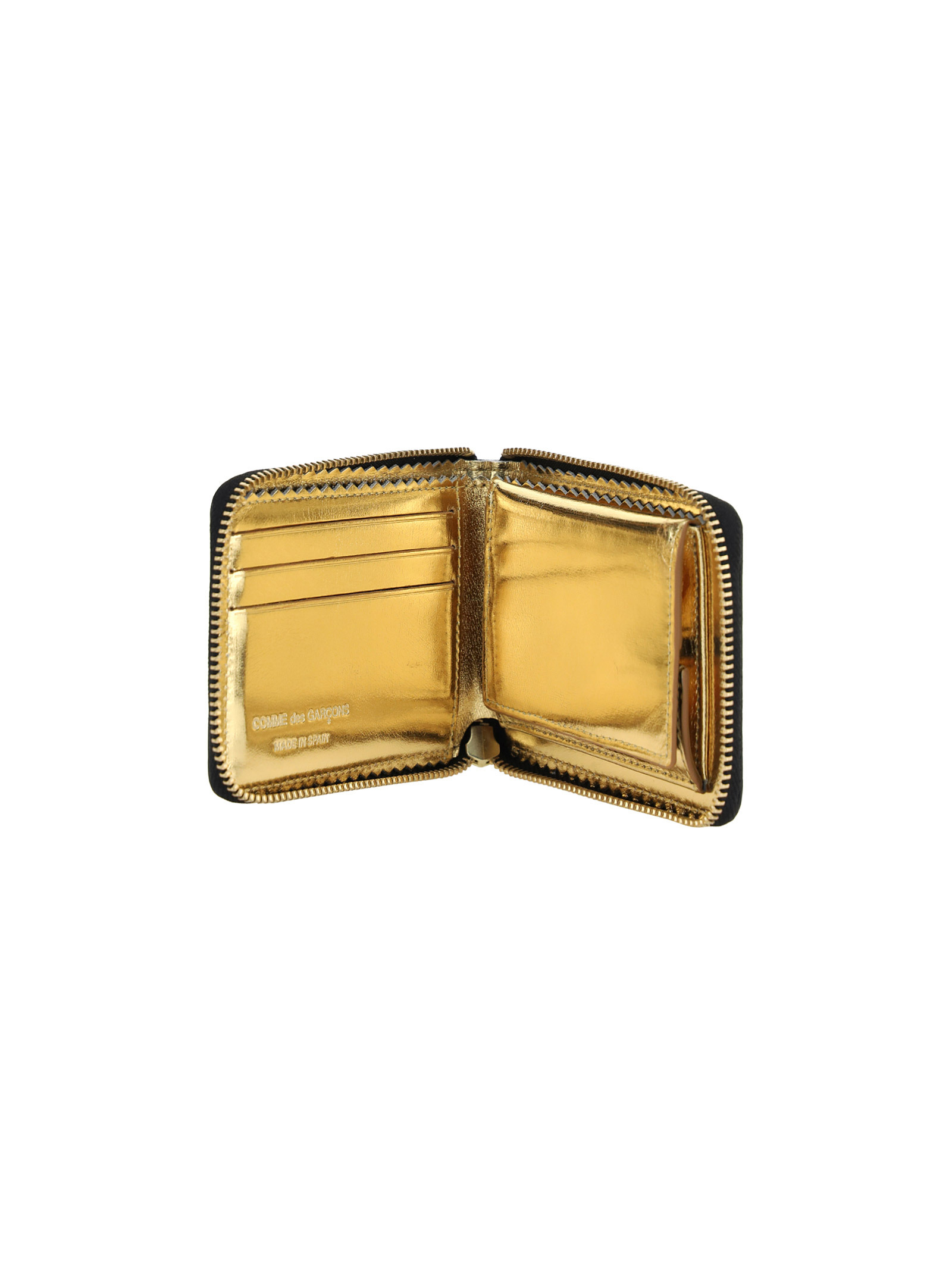 Comme Des Garçons Zipper Wallet In Black