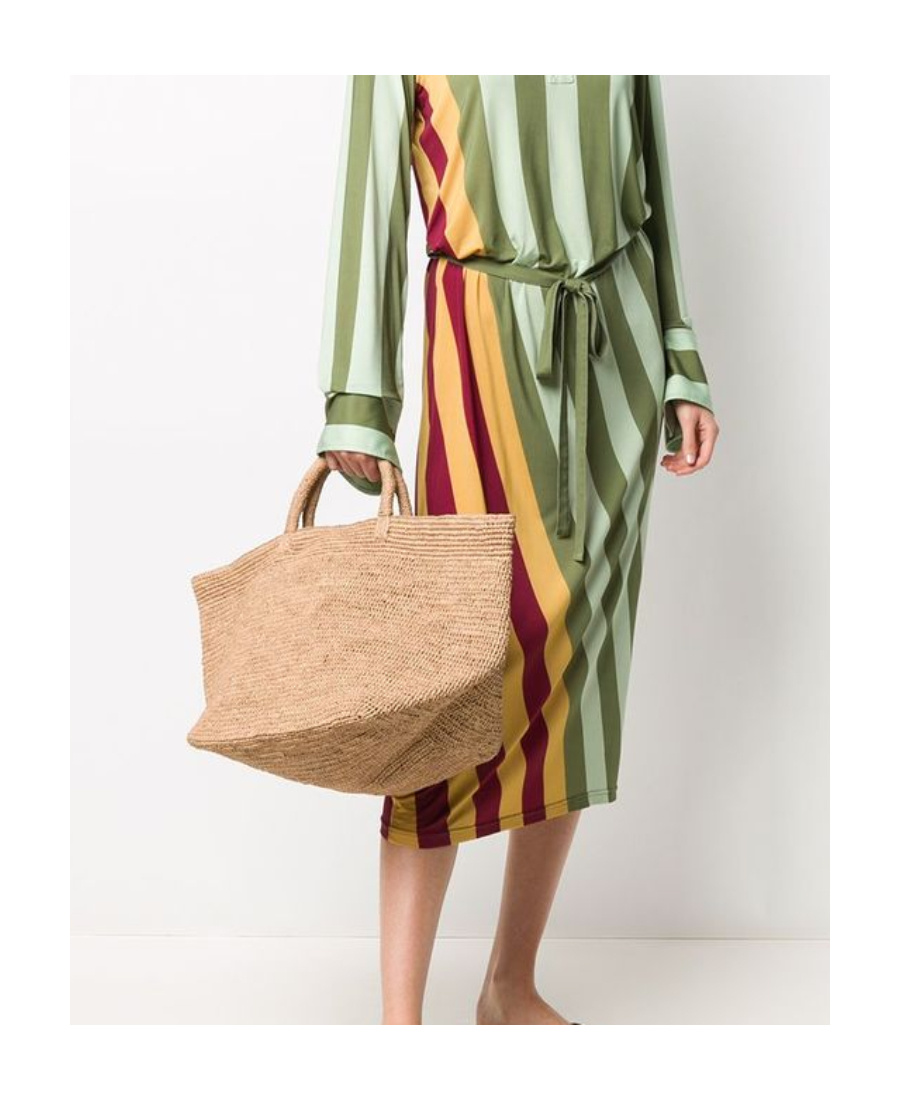 Ibeliv Vanilla Woven Tote In Nude