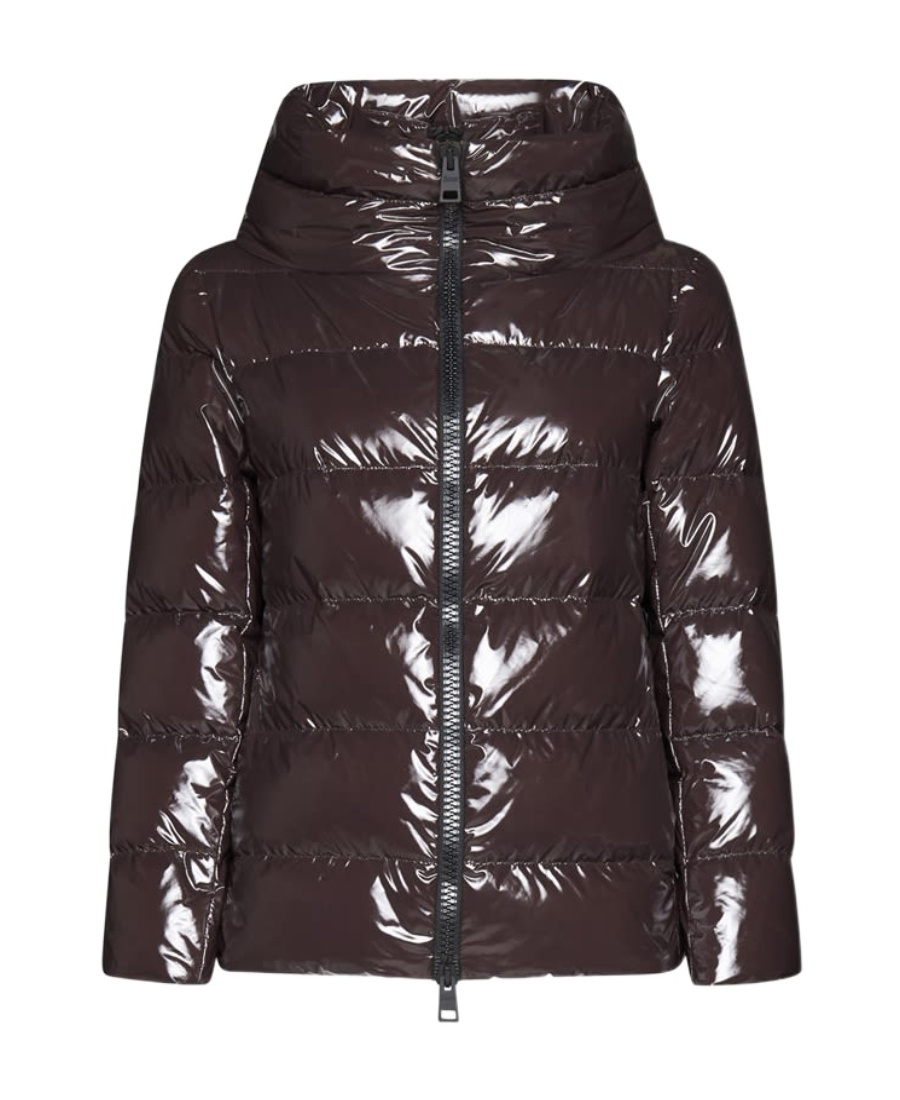 Herno Zip-up Padded Down Jacket In Black
