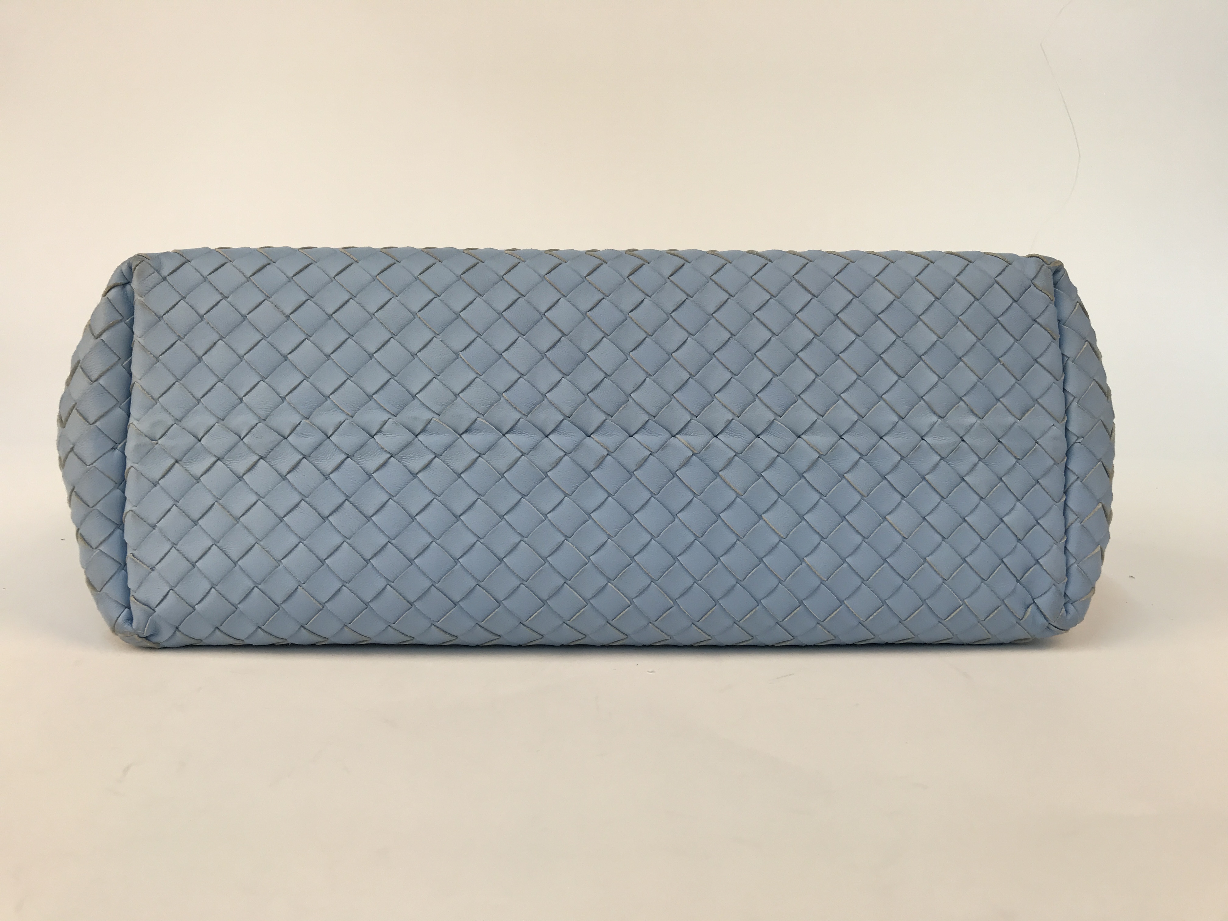Shop Bottega Veneta Weave A Handbag In Gray