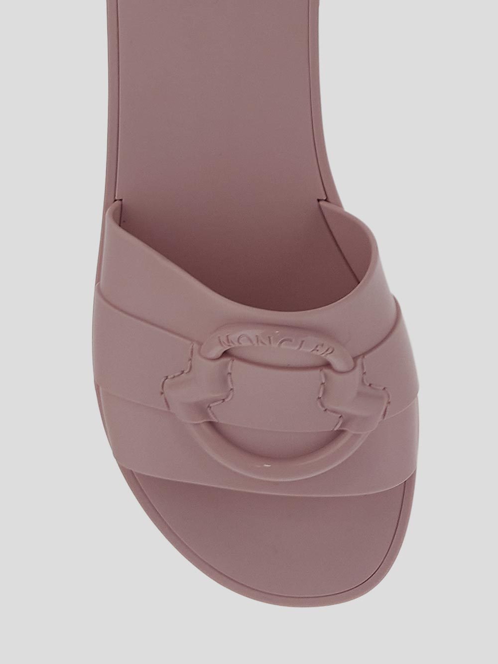 Moncler Bell Slip-on Sliders In Nude
