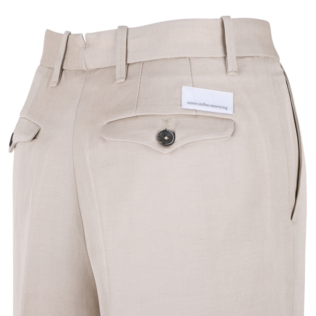 Shop Nine In The Morning Pressed-crease Trousers