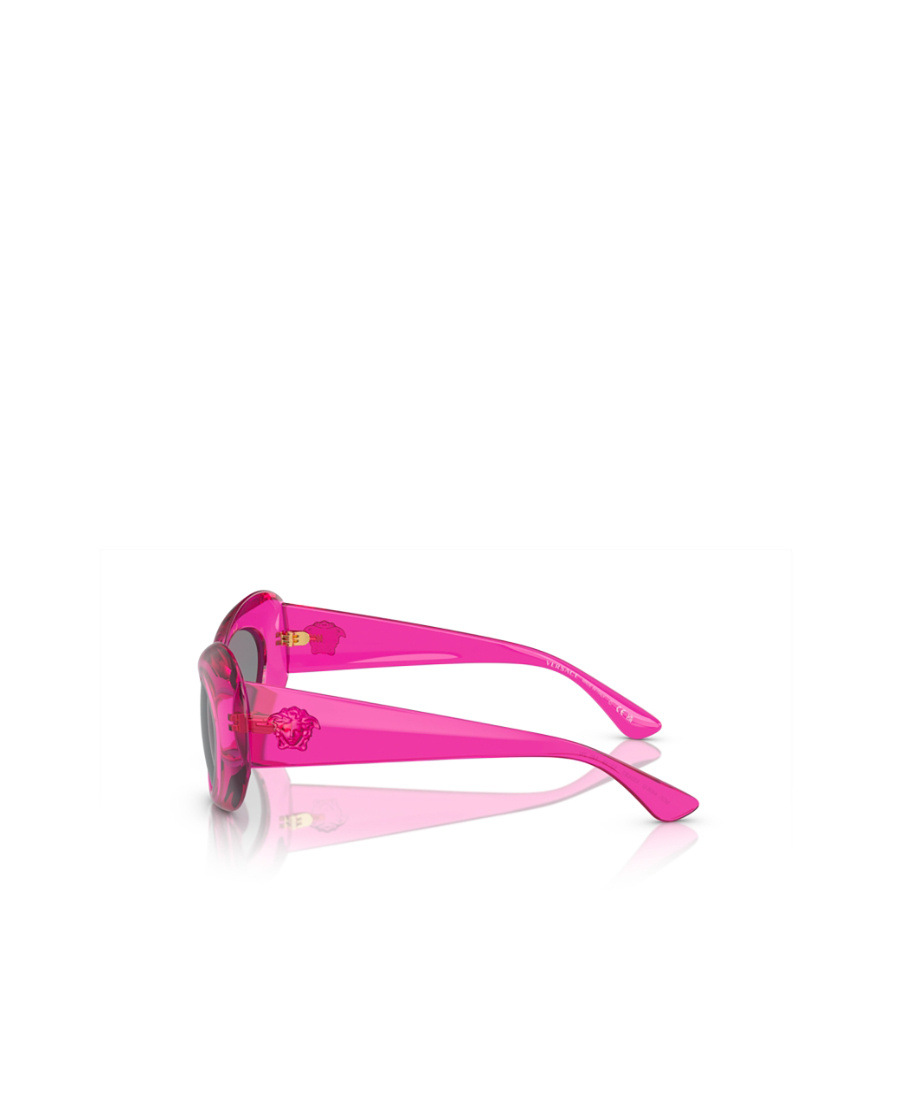Versace La Medusa Oval-frame Sunglasses In Pink