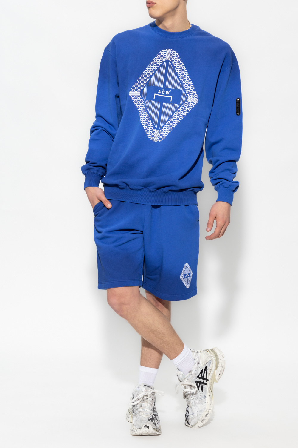 A-cold-wall* Logo Sweater In Blue