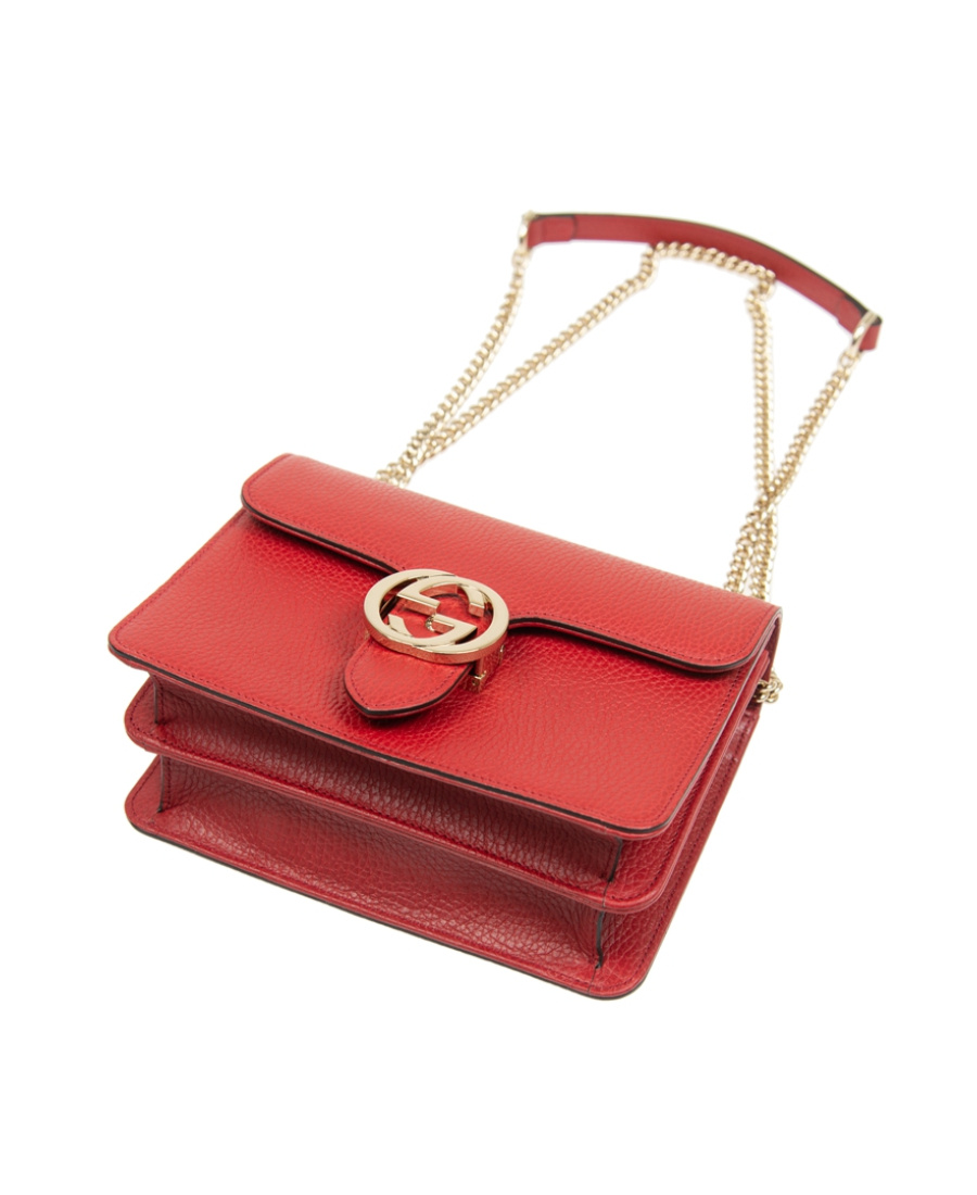 Gucci Double G Logo Woc In Red