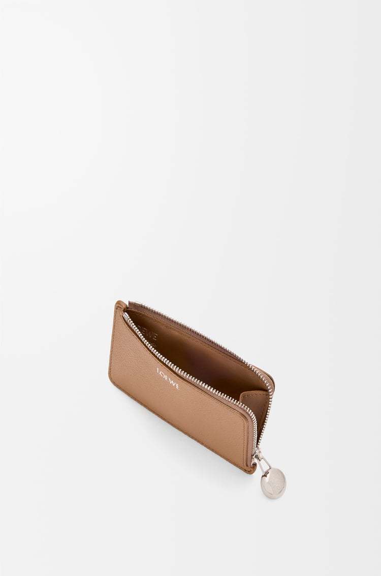 Loewe Pebble Coin Cardholder In Pebble Grained Calfskin In Brown