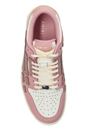 Amiri Skel Leather Low-top Sneakers In Pink