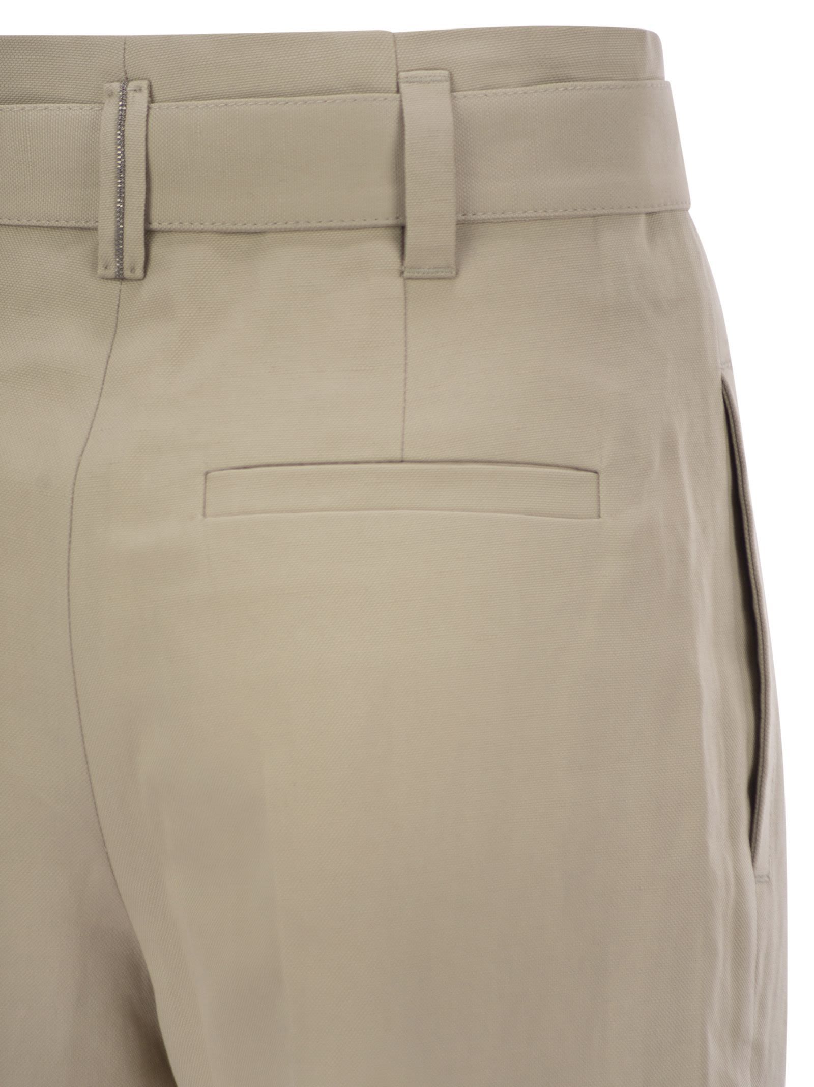 BRUNELLO CUCINELLI CORSET CIGARETTE TROUSERS
