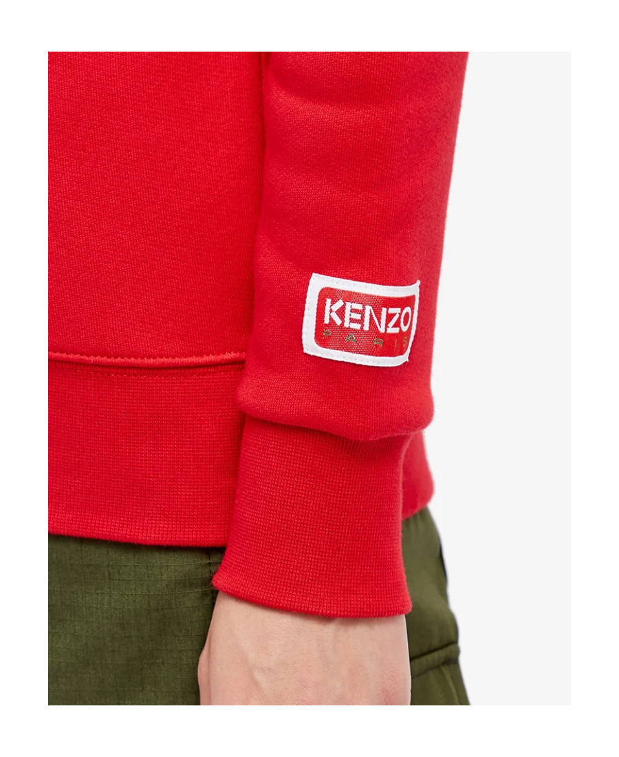 Kenzo Cotton Crew-neck Sweatshirt In Red