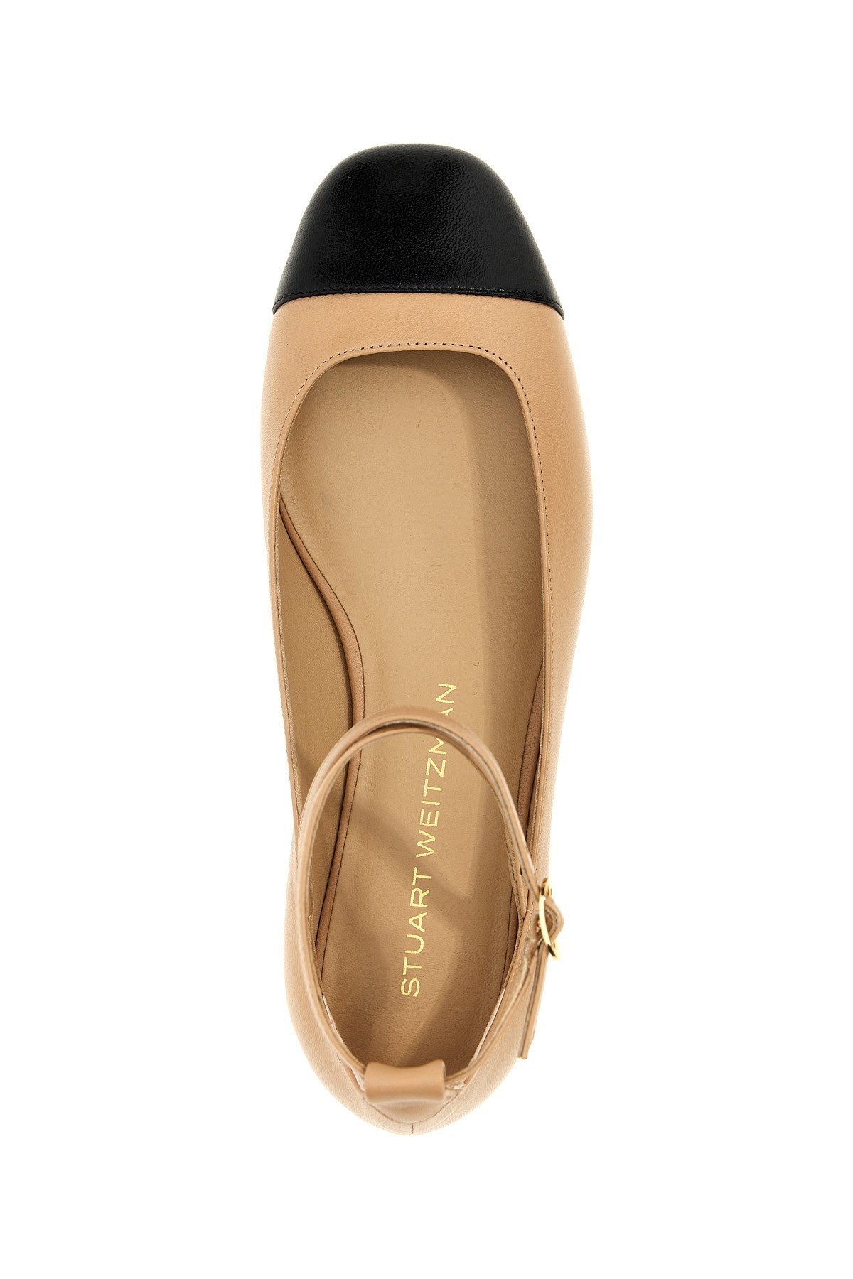 Stuart Weitzman Eden Strap Ballet Flats In Multicolor