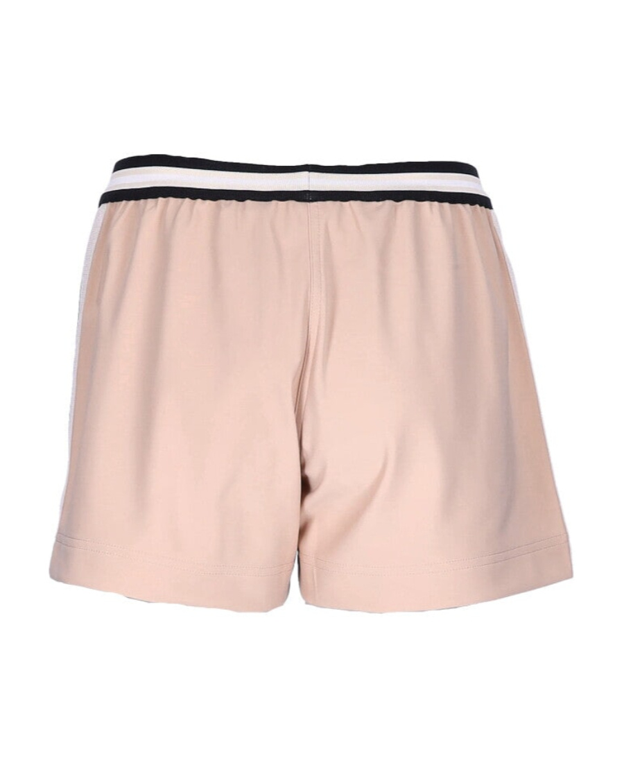 Shop Palm Angels Side Stripe Track Shorts In Nude