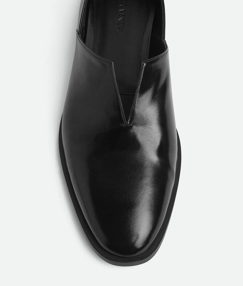 Bottega Veneta Womens Black Cha Cha Closed-back Leather Slipper Eur 37 / 4 Uk In Black