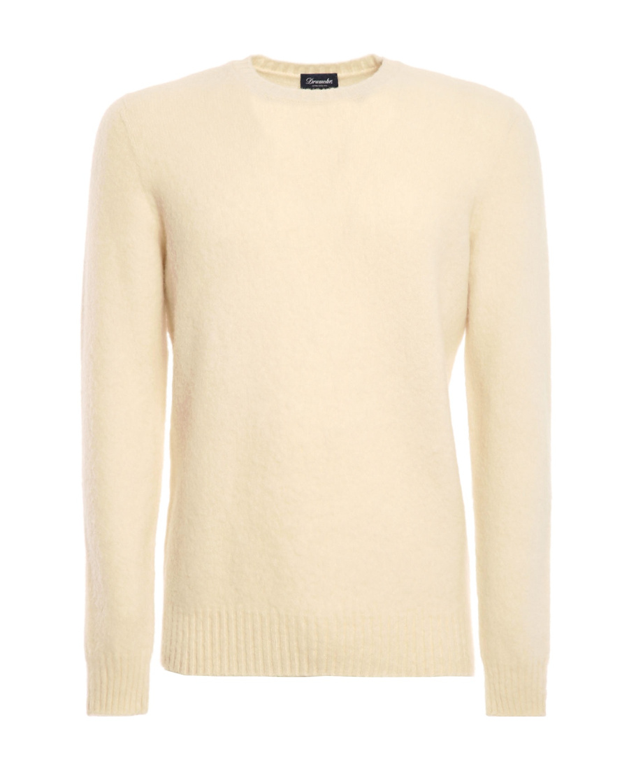 Drumohr Lambswool Crewneck In Nude