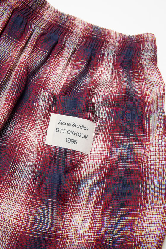 Acne Studios Plaid Shorts