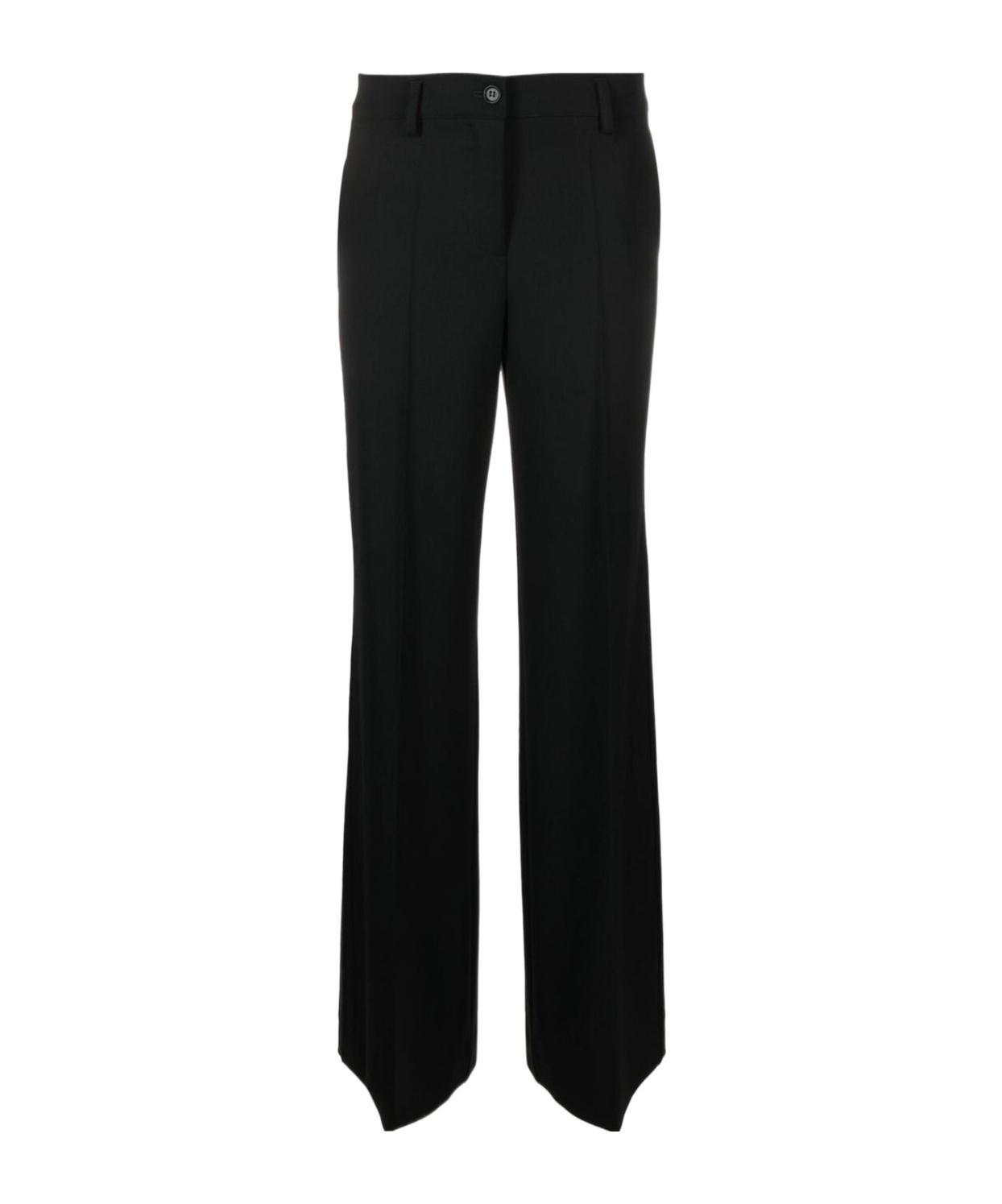 P.a.r.o.s.h Belt-loop Casual Pants In Black