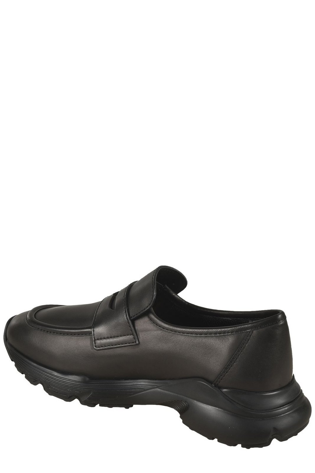 Tod's Sporty Penny-strap Leather Loafers In Black