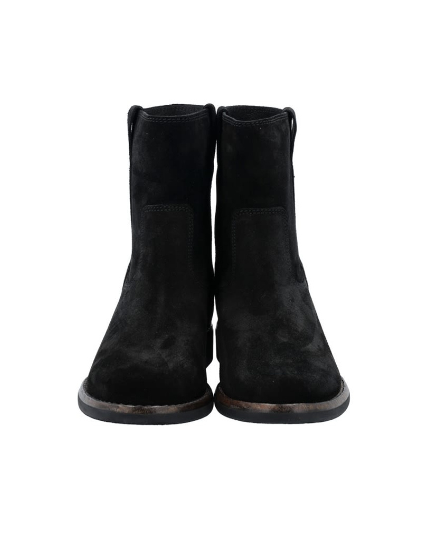 Shop Isabel Marant Round-toe Ankle Boots In Black
