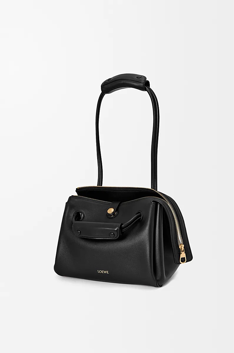 Loewe Small Madrid Bag In Supple Calfskin In Black