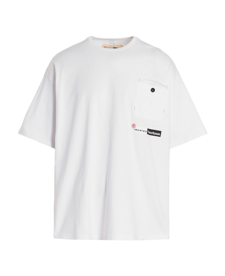 Incotex Logo-print Cotton T-shirt In White