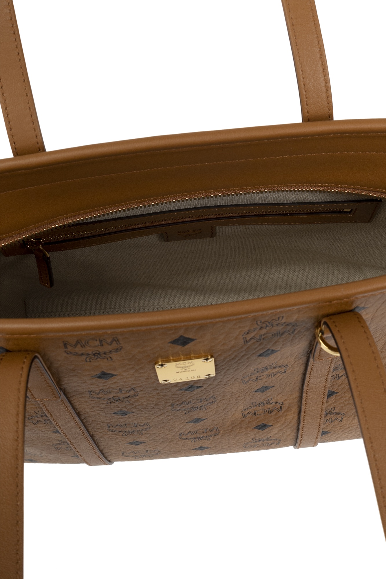 Mcm Pattern Handbag In Brown