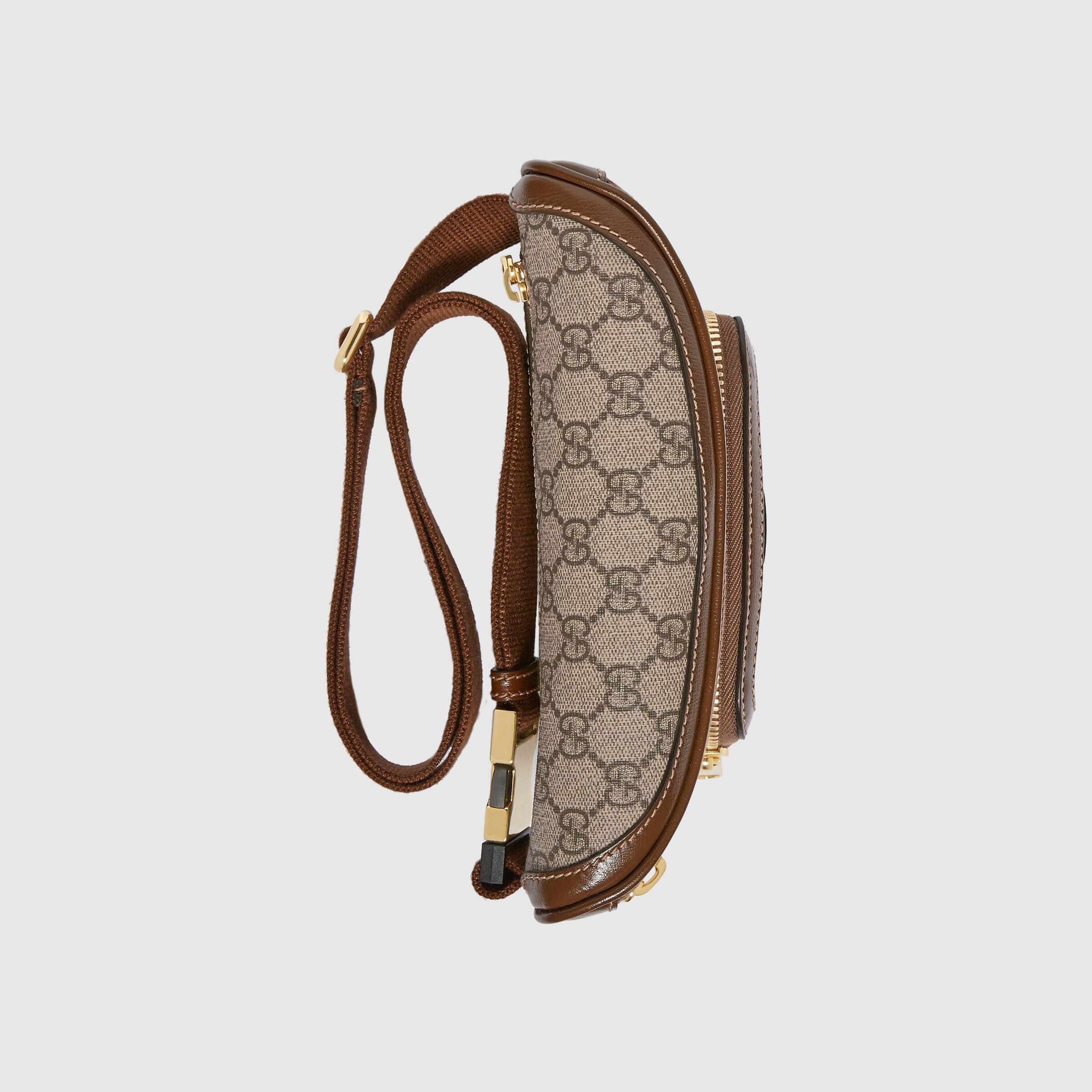 Gucci Interlocking G Belt Bag In Brown