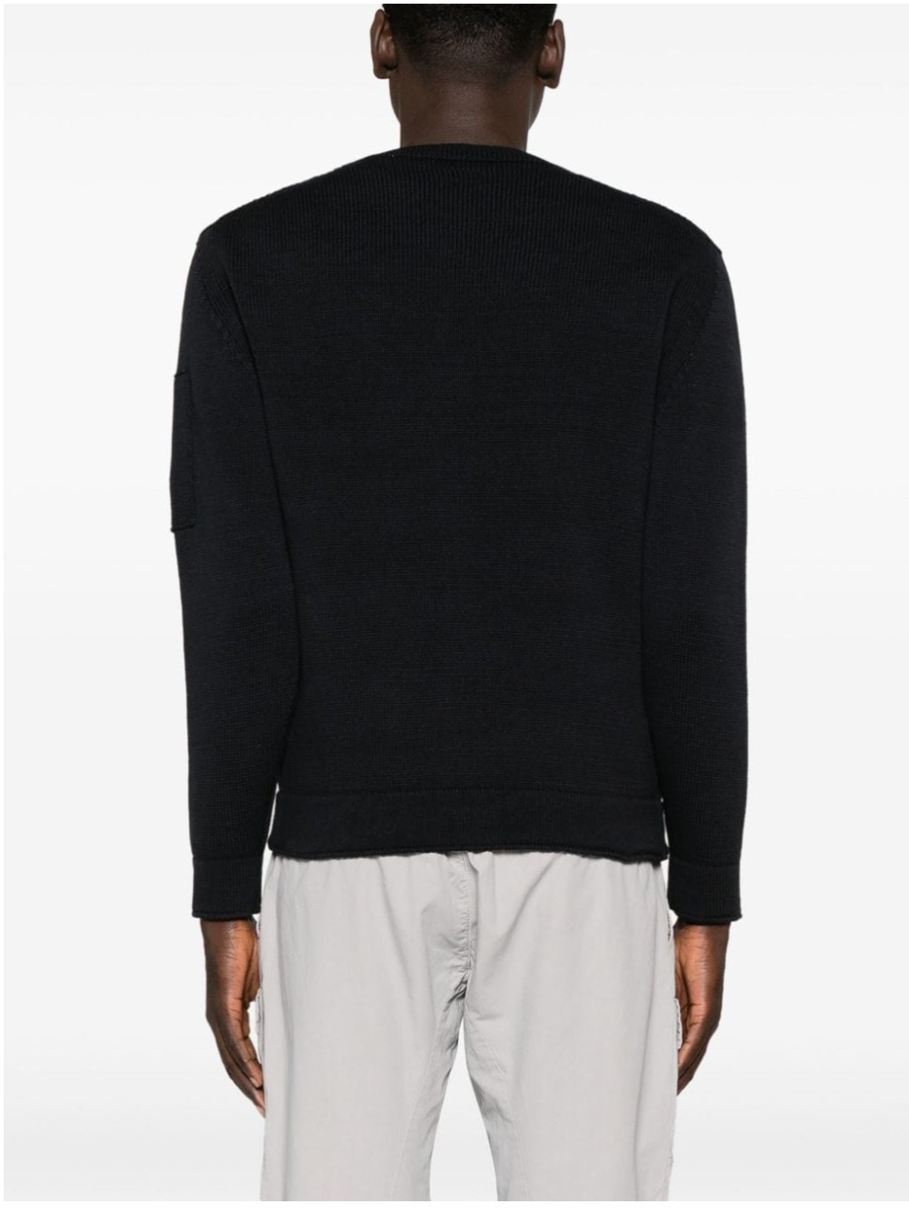 C.p. Company Long-sleeved Sweater In Black