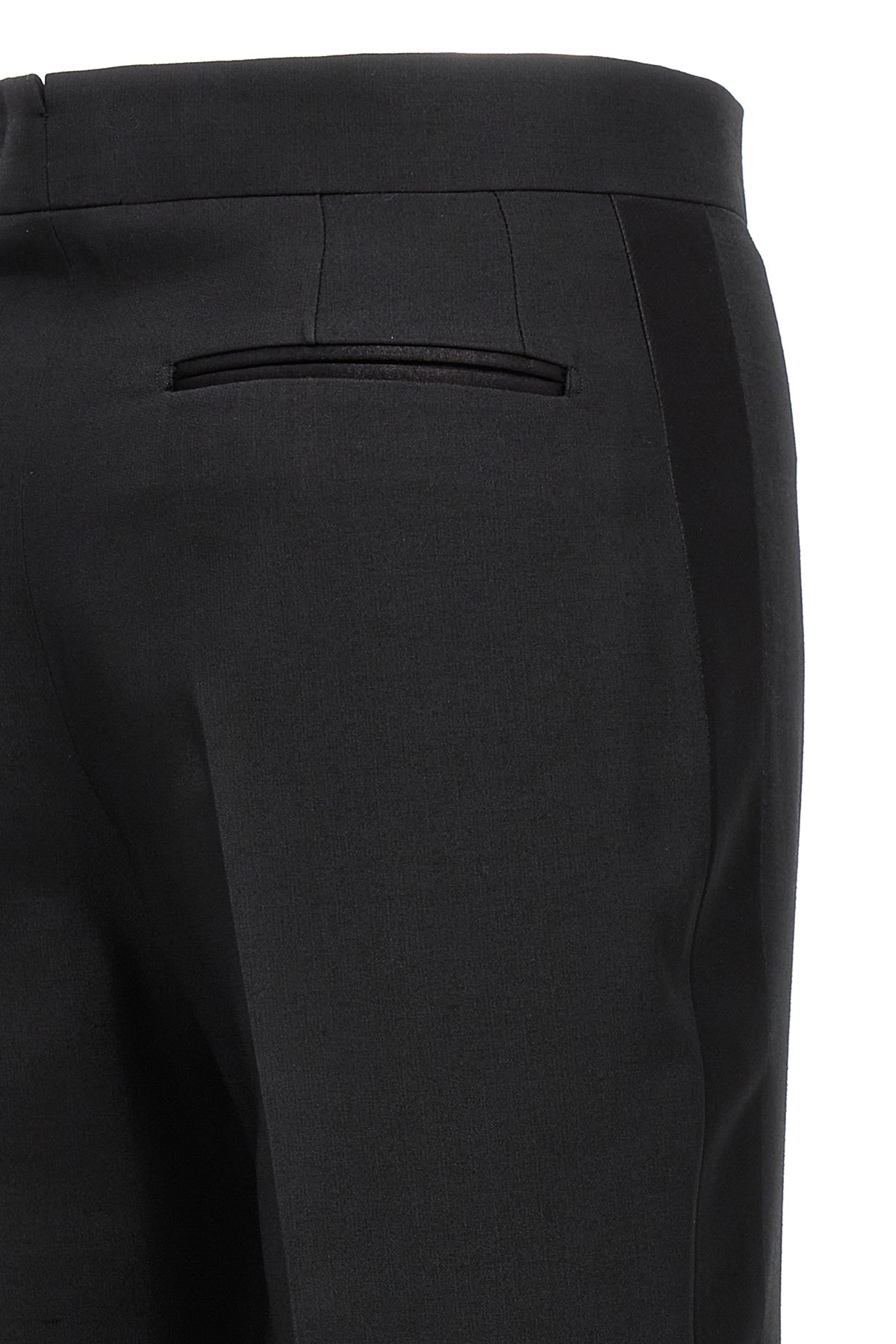 Tom Ford Straight-leg Silk-blend Trousers In Black